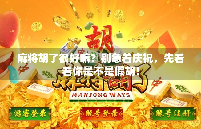 麻将胡了很好嘛？别急着庆祝，先看看你是不是假胡！