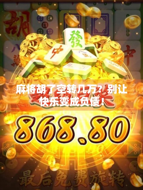 麻将胡了空转几万？别让快乐变成负债！