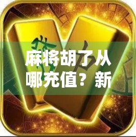 麻将胡了从哪充值？新手必看的充值攻略与避坑指南！