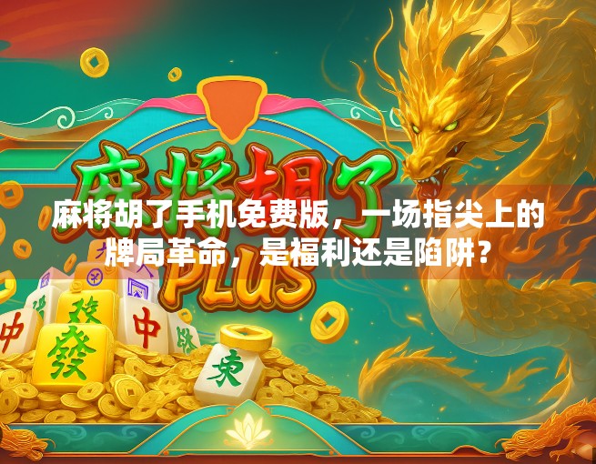 麻将胡了手机免费版，一场指尖上的牌局革命，是福利还是陷阱？